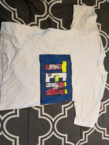 Vintage 90s Tennis Single Stitch Tshirt White Graphic Mens Large ReaD