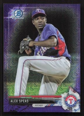 2017 Bowman Alex Speas Chrome Prospects Purple Mojo #/250 #BCP68 Card