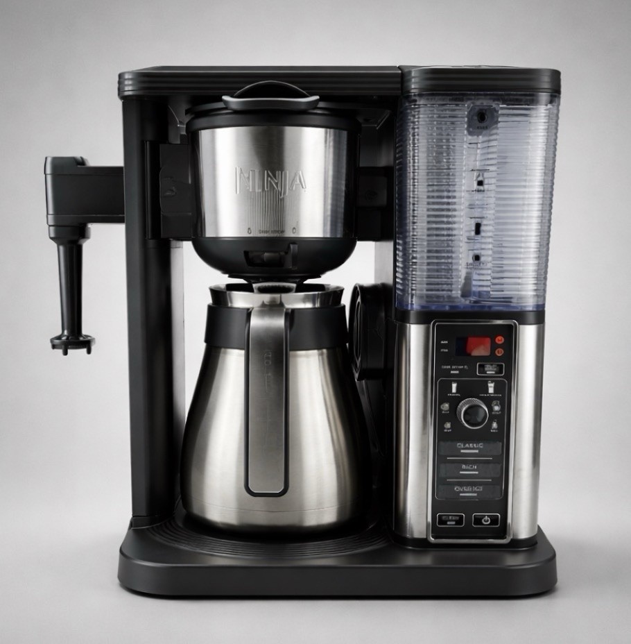 Ninja CM407 10 Cup Coffee Maker,Special Brewing System Frother  Thermal Carafe
