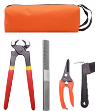 8 Inch Farrier Hoof Tool Kit  5 Piece  Mini Rasp Hoof File Goat Pig Equine Metal