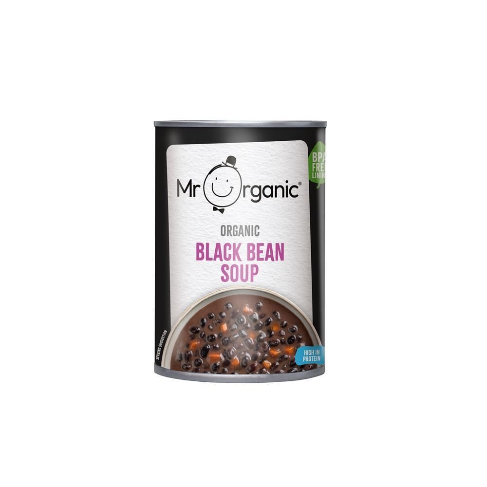 Mr Organic Black Bean & Vegetable Soup 400g - 2 Pack