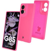 HandyhüLle FüR Motorola Moto G85 5G Bizon Case Cover Schutz HüLle Etui Neon-Pink