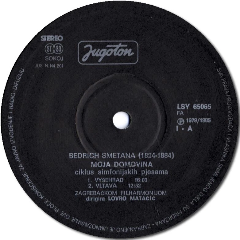 MATACIC Live 1979 SMETANA Ma Vlast JANACEK Sinfonietta JUGOTON LSY-65065 2LP NM- - Image 3 of 3