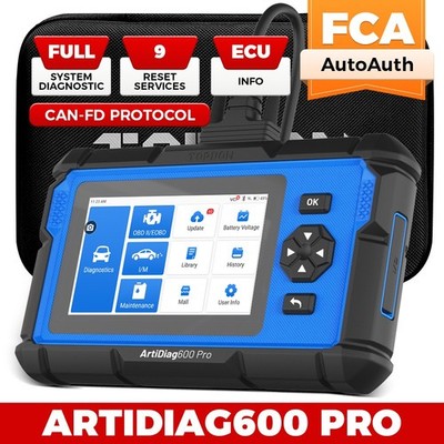 TOPDON ArtiDiag600PRO All System OBD2 Scanner 9 Reset ABS Bleeding Lifetime Free