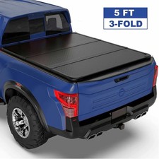5ft Hard Tonneau Cover Bed For 2005-2026 Nissan Frontier Cover Bed 3-fold 5ft Hard Tonneau Cover Bed For 2005-2026 Nissan Frontier Cover Bed 3-fold