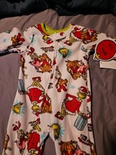 Dr. Seuss Grinch Infant and Toddler sizes one piece footed pajamas pj's NWT