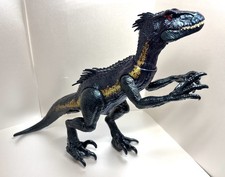Jurassic World Velociraptor Figure MINT Cond. Iridescent, WORKING LIGHTS SOUND