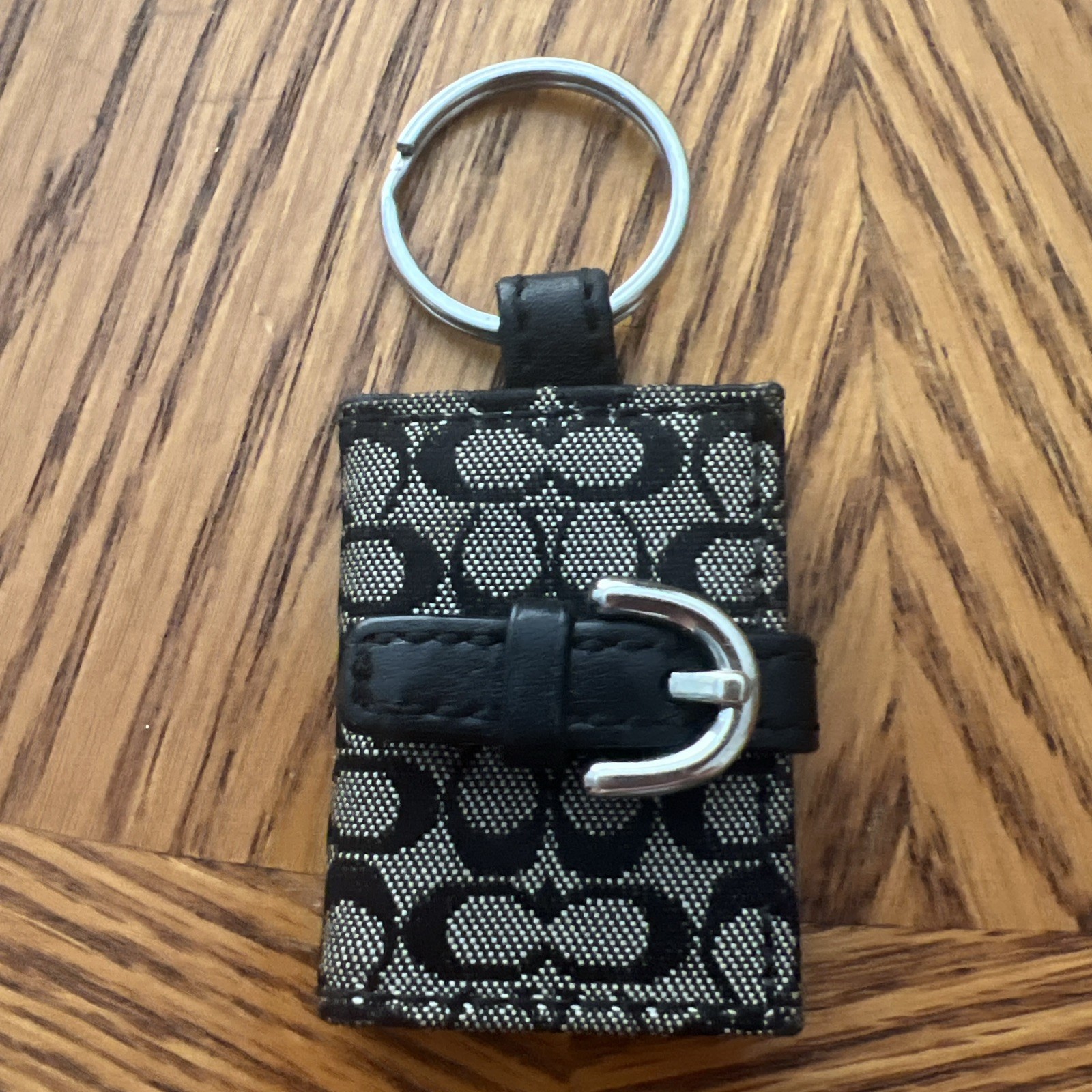 Vintage Y2K Photo Keychain Coach SoHo Black And Grey … - Gem