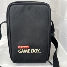 Nintendo Gameboy Carrying Case Travel Bag Black Strap, Pre-owned