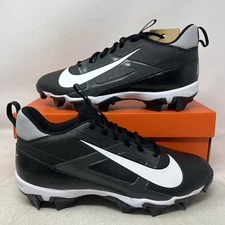 Nike Alpha Menace 4 Shark Men's Wide 10.5 Football Cleats Black FQ3875-001