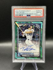 2024 Bowman Draft Theo Gillen 1st Aqua Lava Auto 15/199 PSA 10 #CPATG