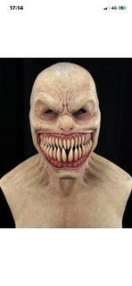 Latex Halloween Grusel Vollkopf Maske Cosplay Clown Teufel Horror Gesichtsmasken Requisiten