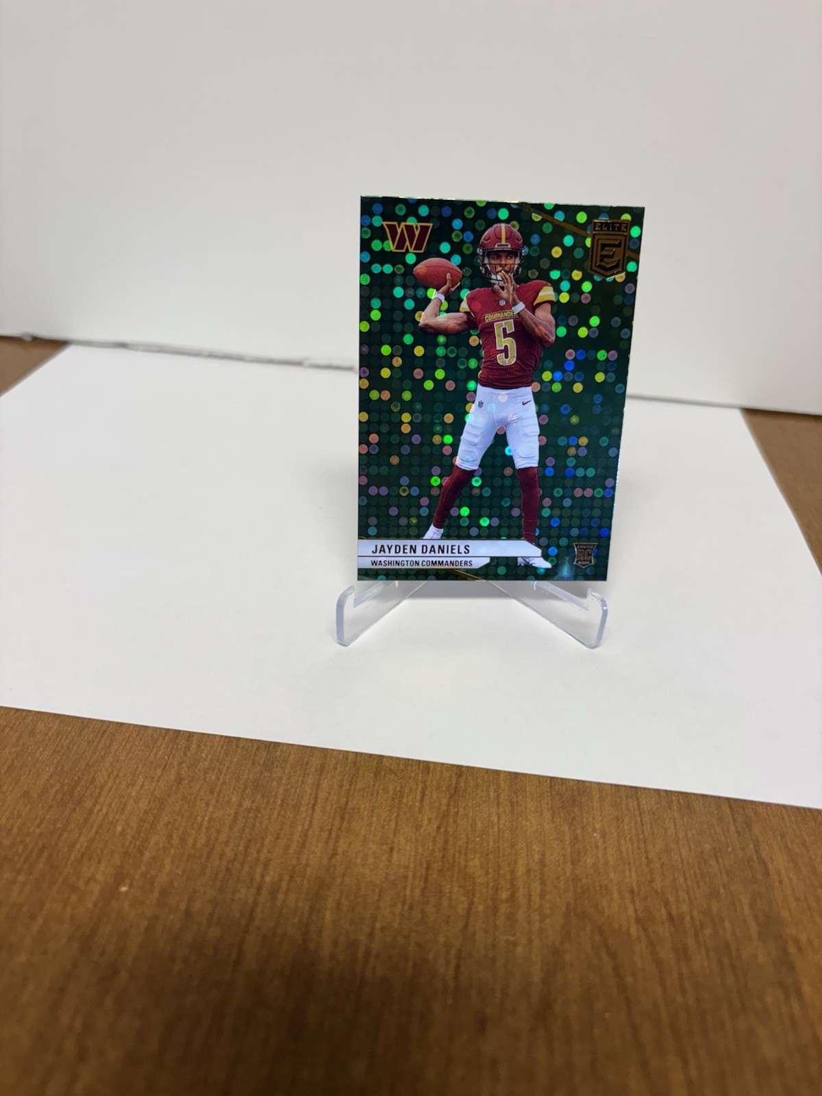 2024 Panini Donruss Elite - Rookies Jayden Daniels #165 Green Disco (RC)