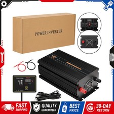 4000W Car Power Inverter DC 12V To AC 120V Pure Sine Wave Solar Converter USA