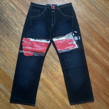 Vintage Marithe Francois Girbaud Jeans Size 40 Painted Y2K Denim Baggy Skate NOS