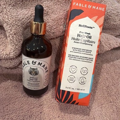 Fable & Mane - HoliRoots - Pre-Wash Hair Oil - 3.4 fl oz/ 100ml New In Box