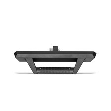 Trailer Hitch Step Bar For 2" Receiver Tube - Matte Black Hoop Style