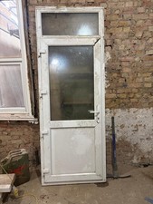 Outward Opening Door With Top Fanlight In UPVC