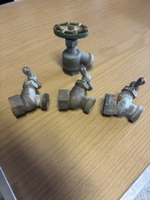 Lot of 4 Brass Spigot Faucet Valve - 3/4"