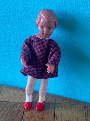 Mädchen Puppe Biegepuppe Caco Puppe  Puppenhaus  Puppenstube 1:12 dollhouse doll
