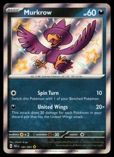 Carta Pokemon Holo Murkrow 181/091 SV: Paldean Fates