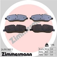 Bremsbelagsatz Scheibenbremse Rd:Z Zimmermann 24191.980.1 FüR L322 24191 Rover 3