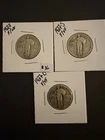 1927, 1927-S, 1927-D Standing Liberty Quarter Lot-90% Silver
