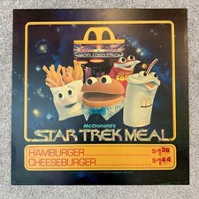 McDonald's Star Trek Happy Meal Translite Sign 1979 Poster Toys Boxes 70s 79
