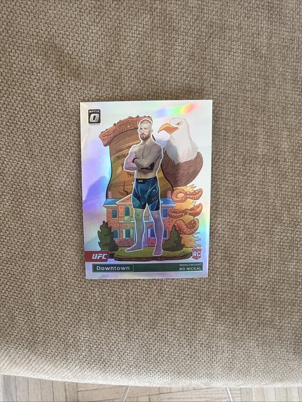 2023 Donruss Optic UFC Bo Nickal Rookie Downtown SSP Case Hit