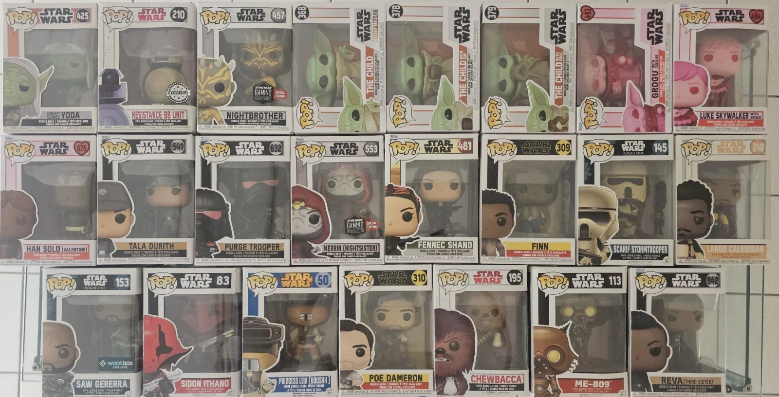 8€/pièce Collection Figurine Funko Pop Star Wars