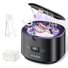 Ultrasonic Retainer Cleaner Machine Sonic Dental Cleaning Machine for Denture...
