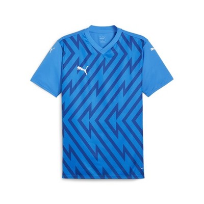 PUMA Teamglory VNeck Short Sleeve Soccer Jersey Mens Blue  70574002