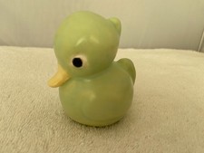 Ceramic Little Duck Duckling Light Mint Green Vintage 