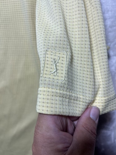 PGA Tour Golf moistuire wicking s/s polo shirt Golfer Outdoor Sz XXL YELLOW NWTS - Photo 11/17