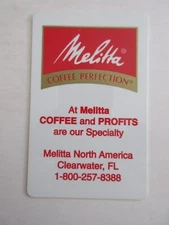Melitta Coffee Clearwater FL 1996 Phone Card ITS