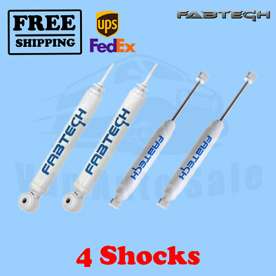 FABTECH Kit 4 6'' Performance Hydro Shocks for Dodge Ram 2500 4WD 2003-2013