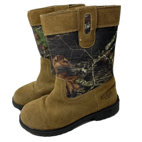 Suede Camo Hunting Boots Boys 
