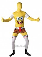 Rubie's Official Adult's Spongebob Square Pants 2nd Skin Costume - X-large Rubie's Official Adult's Spongebob Square Pants 2nd Skin Costume - X-large