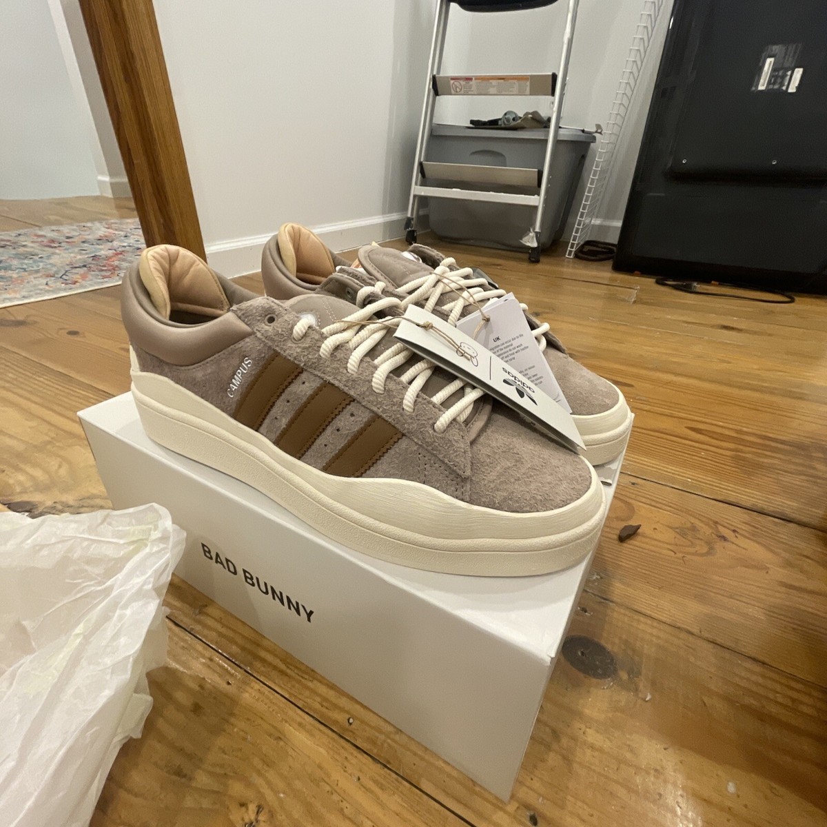 adidas gazelle silver green womens Adidas x Bad Bunny Campus main image 0