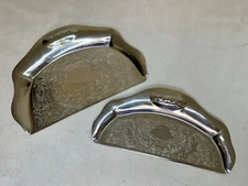 Art Deco Krome Kraft Farber Bros. Brothers Crumb Butler Trays Bakelite Handles