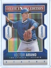 RARE 2014 PANINI ELITE EXTRA VICTOR ARANO ROOKIE RC CARD #93 ~ 001/100 UNIQUE