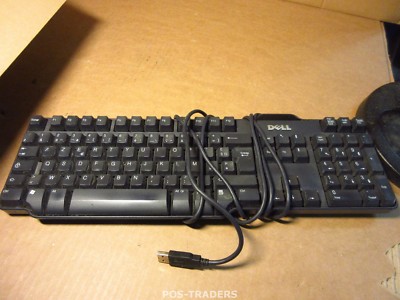 DELL J4604 Clavier Tastaur Keyboard French FR AZERTY USB Schwarz Noir USED