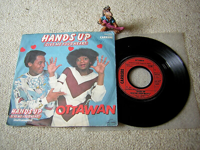 OTTAWAN Hands Up (Give Me Your Heart) 1981 GER 7'' +PS CARRERE 2044204