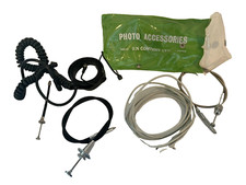 Vintage Photo Accessories Tripod cable release, Flash cords
