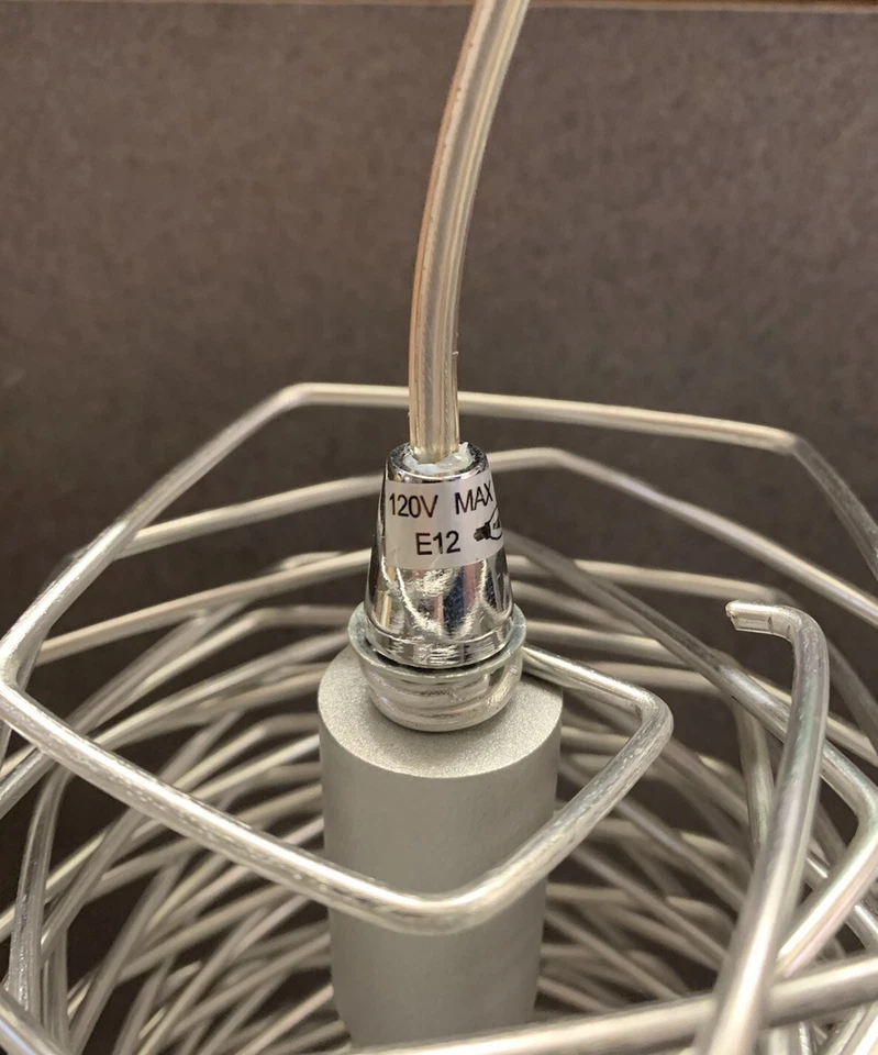 Mini colgante Transglobe Lighting aluminio níquel satinado 1 lit. MDN-116SA Taro NUEVO Foto 3 de 4