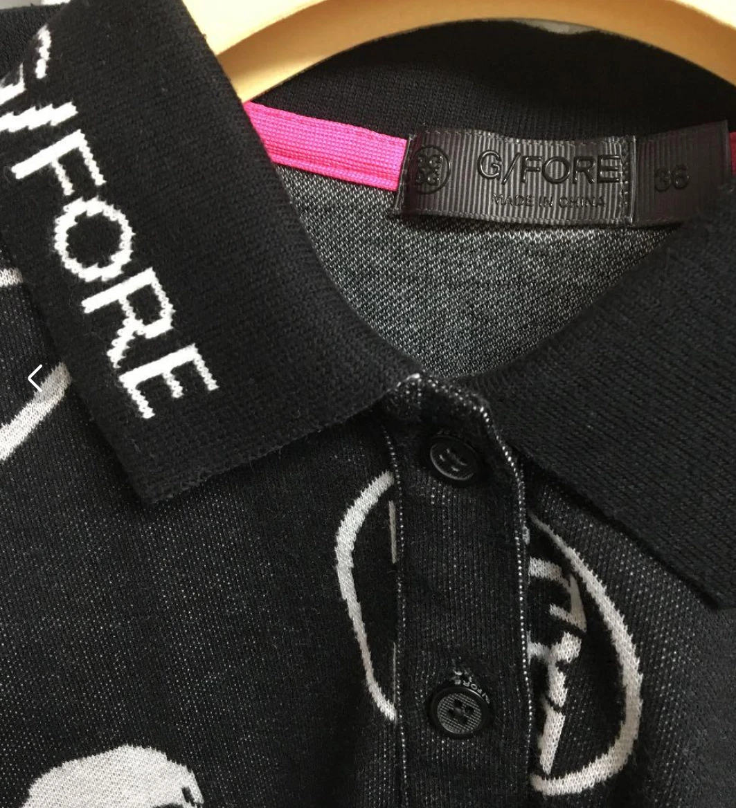 G FORE setup skull Black Polo Shirts Skirts Size S 36 | eBay