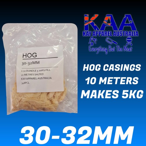 Sausage Skins Hog Casings Graded 3032mm 10M Pack Butcher/Chef/Hunter