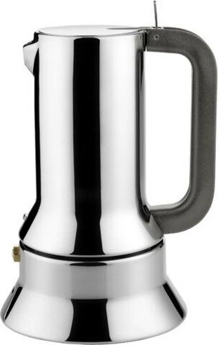 Caffettiera Moka Alessi 9090/6 Caffé Espresso 6 Tazze Design Acciaio Inox 18/10, fotografia 4 di 7