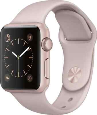 Apple Watch Series 1 38mm Rose Gold Aluminum Case Pink Sand Band MNNH2LL/A