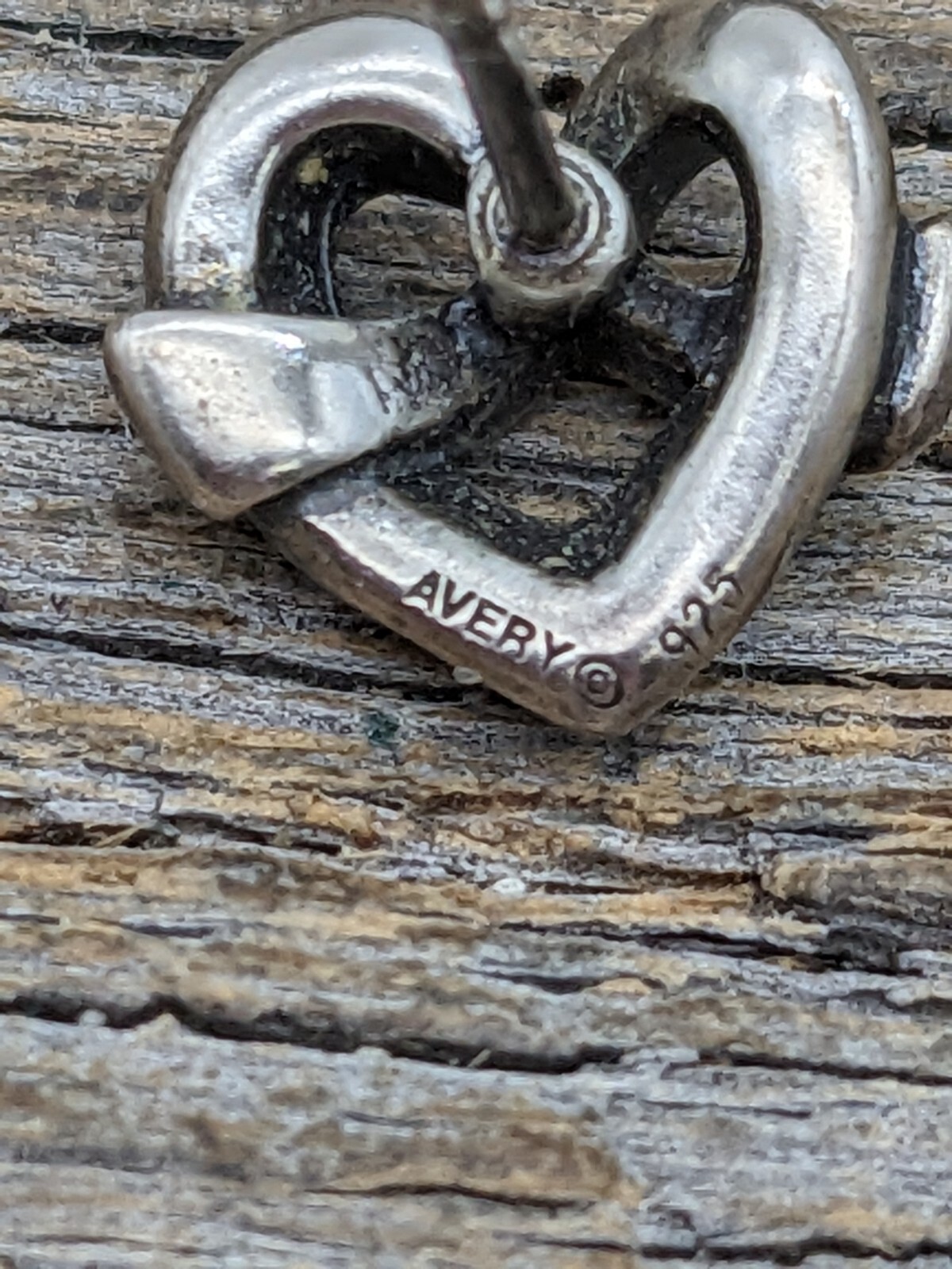 SINGLE James Avery Sterling Heart Knot Stud Earring R… Gem